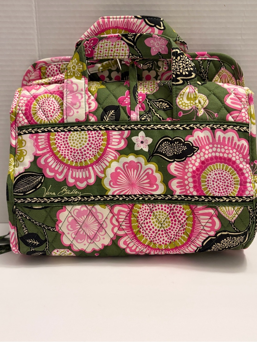 Vera Bradley Hanging Travel Organizer - NWOT Olivia Pink Floral Quilted-retired